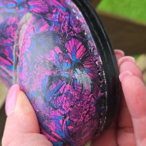 Dansko Purple Pink Colorful Butterfly Hospital Nurse Clogs 39 8.5-9 - Picture 5 of 5